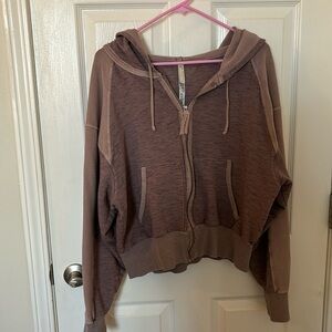 FP movement zip up hoodie